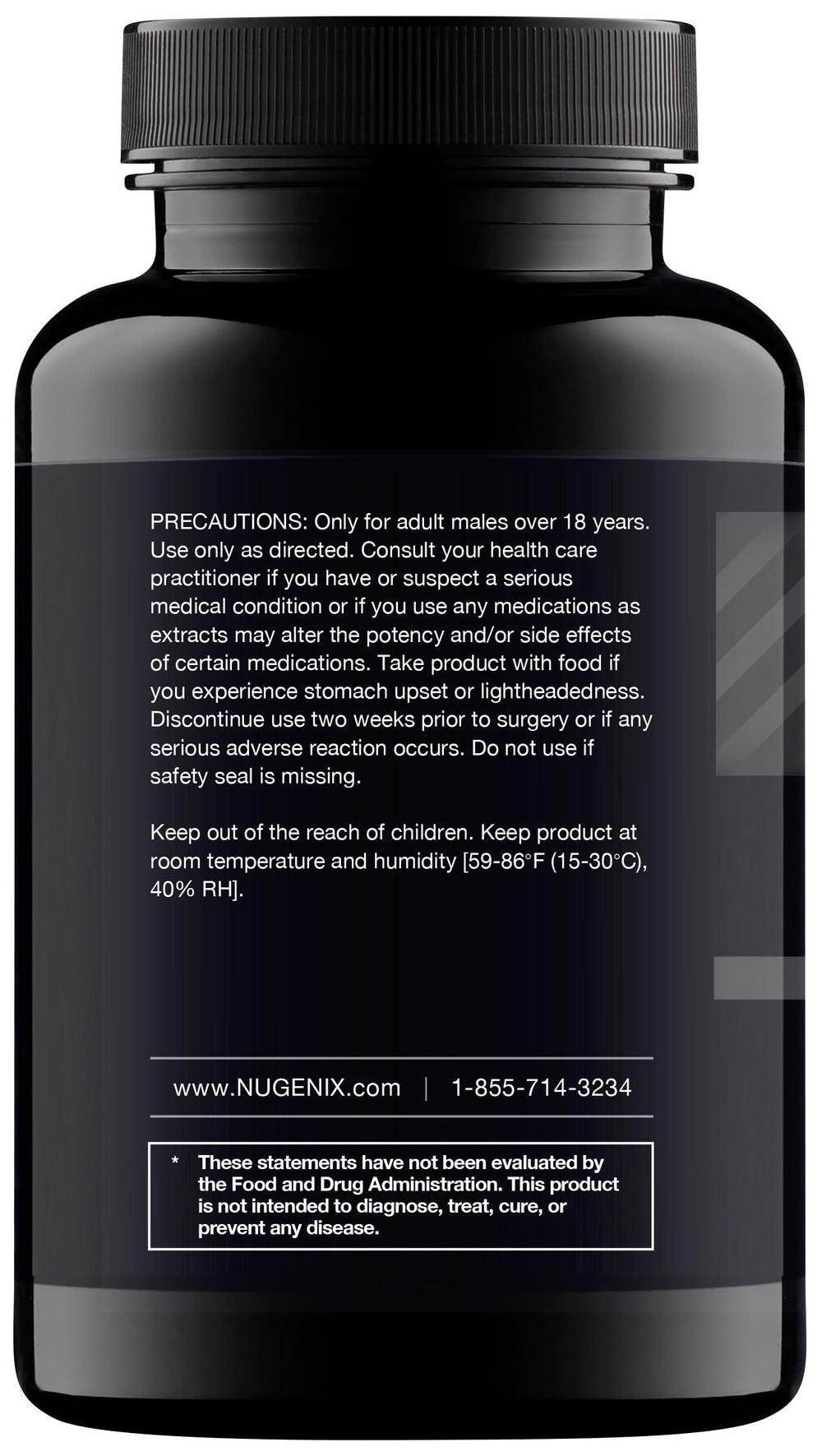 Etiqueta Nugenix Total-T con ingredientes clave para confianza del comprador