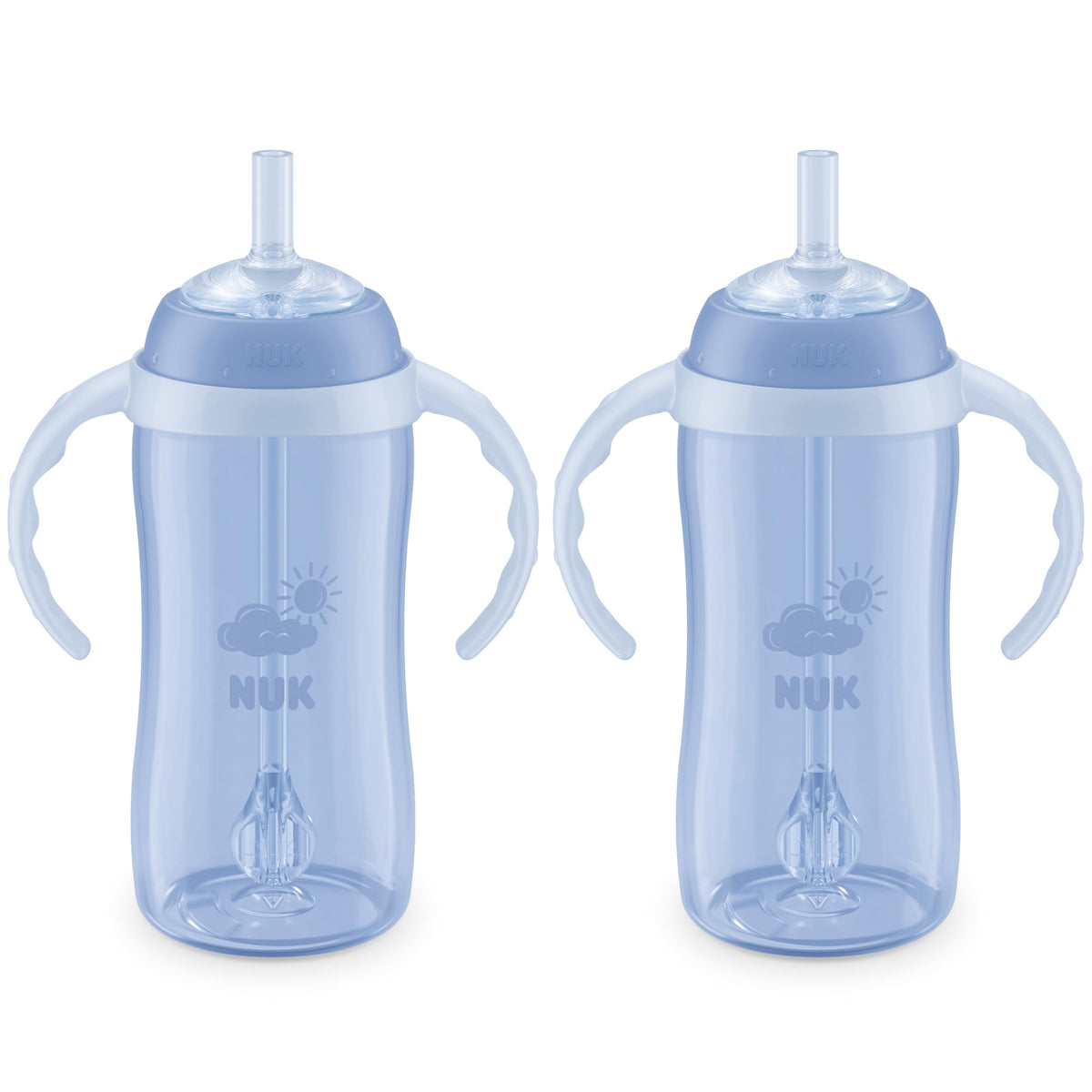 NUK vaso frontal mostrando diseño y capacidad, fácil de agarrar
