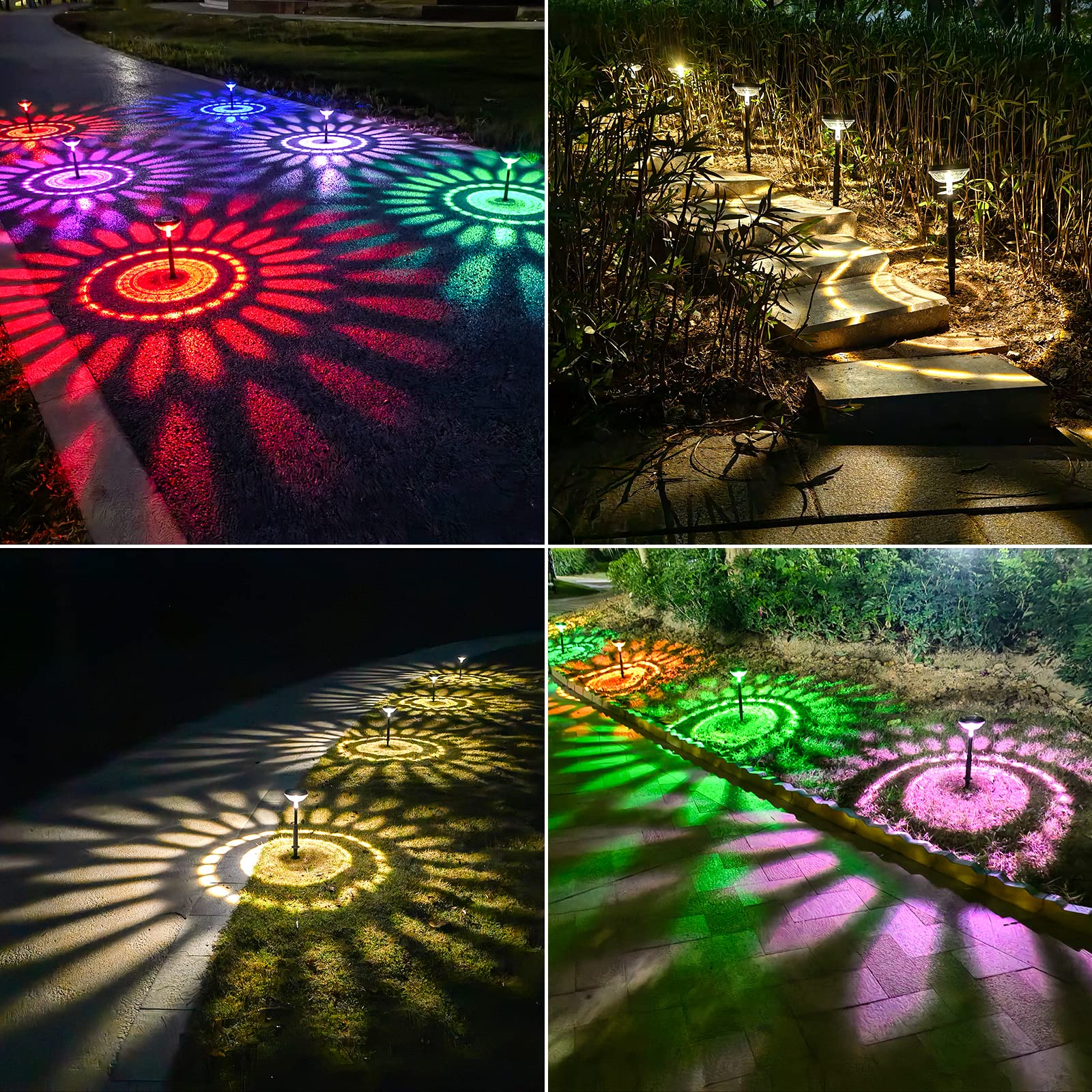 Nupostai luces integradas en jardín para decoración y delimitación