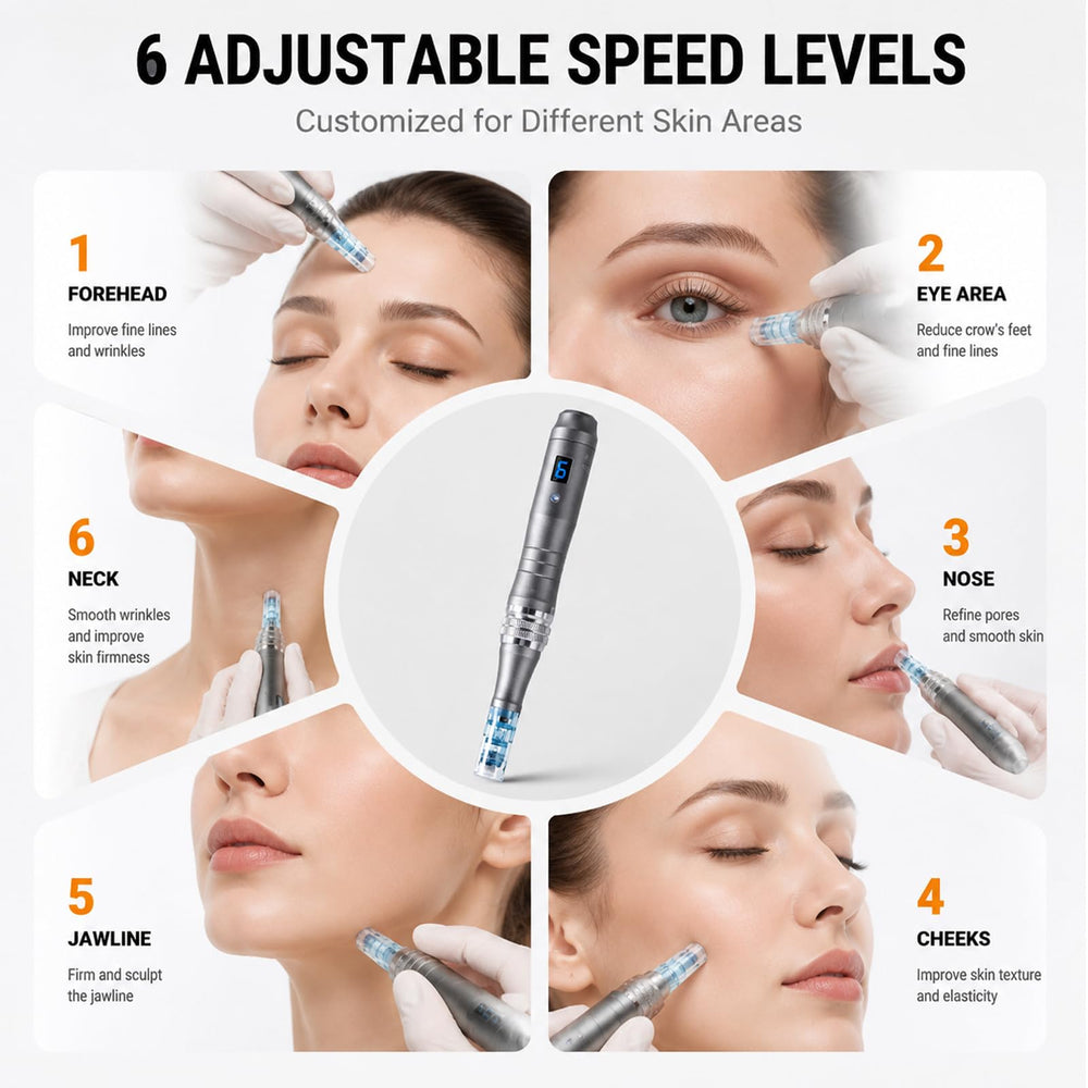 Nurself Dr Pen M8 varios cartuchos desechables incluidos para sesiones higiénicas repetidas