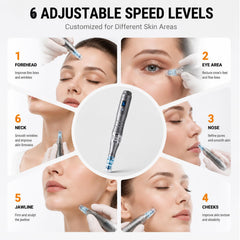 Nurself Dr Pen M8 varios cartuchos desechables incluidos para sesiones higiénicas repetidas