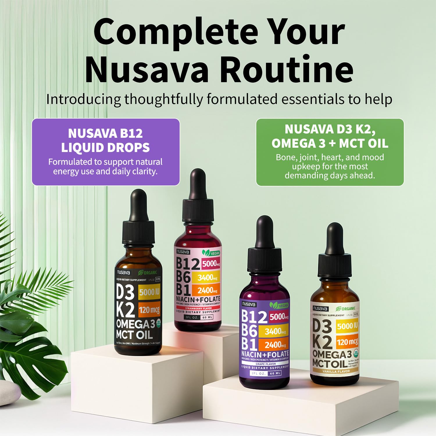 NUSAVA primer plano del material del envase que resalta calidad y sellado