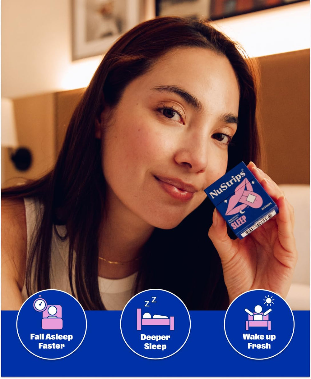 NuStrips tira en mano para comparar tamaño y portabilidad