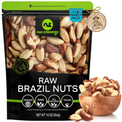 Nut Cravings frente del empaque mostrando bolsa resellable y etiqueta
