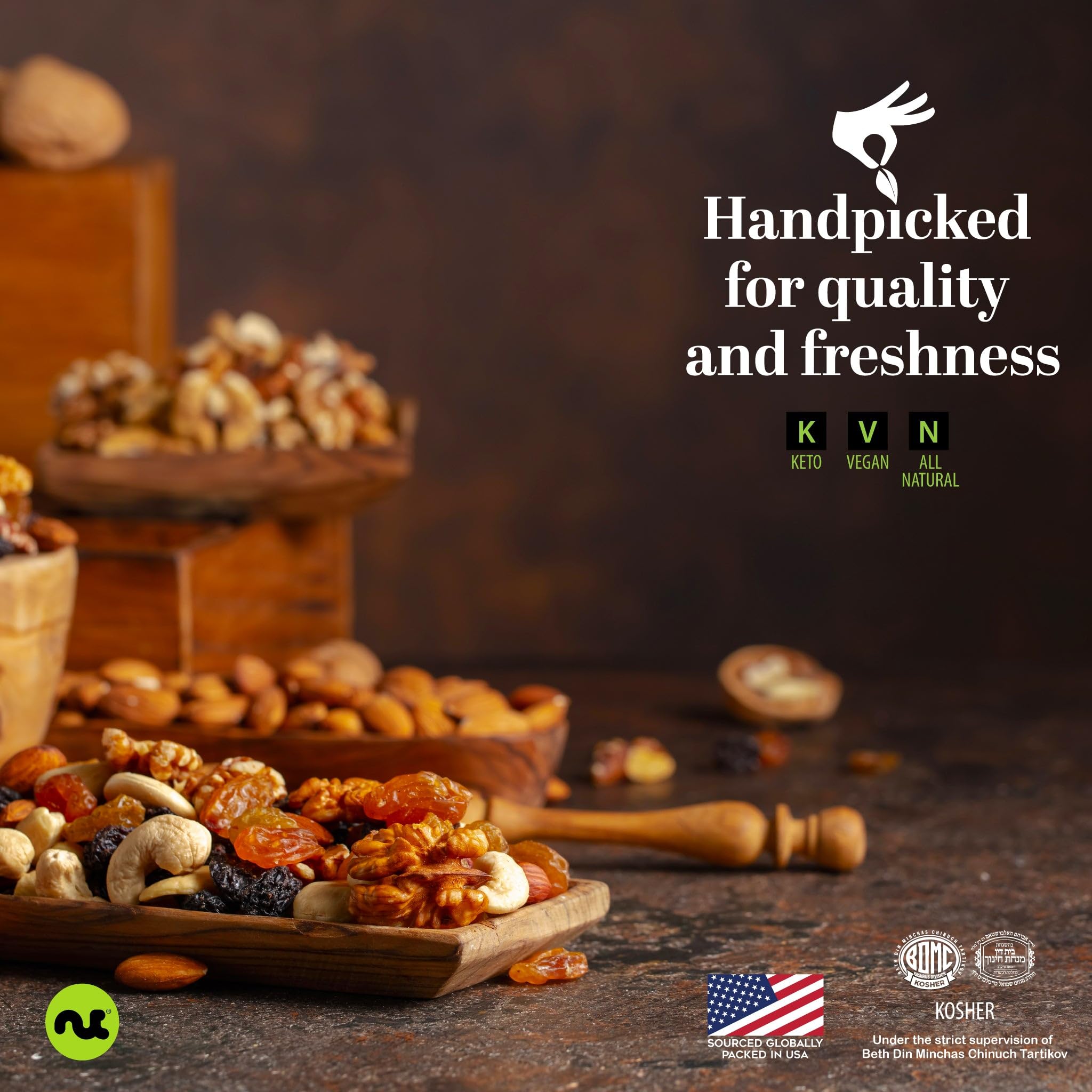 Nut Cravings product label and nutrition panel showing ingredient transparency