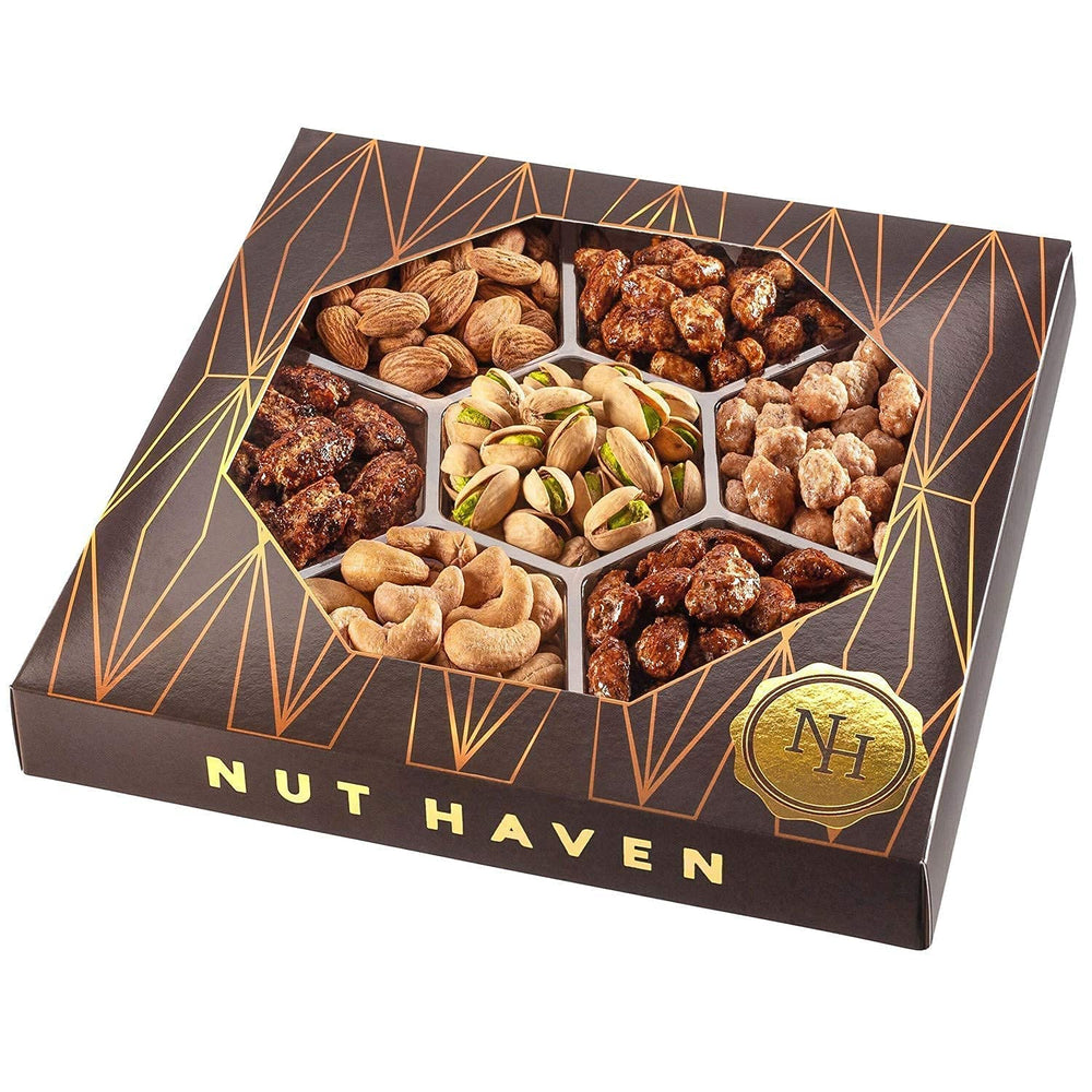 Nut Haven primer plano de almendras glaseadas con textura crujiente