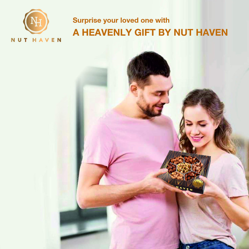 Nut Haven etiqueta con certificación OK Kosher y datos del producto
