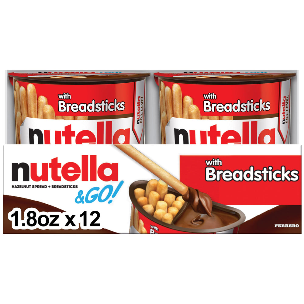 Nutella envase frontal mostrando el diseño práctico y reconocible