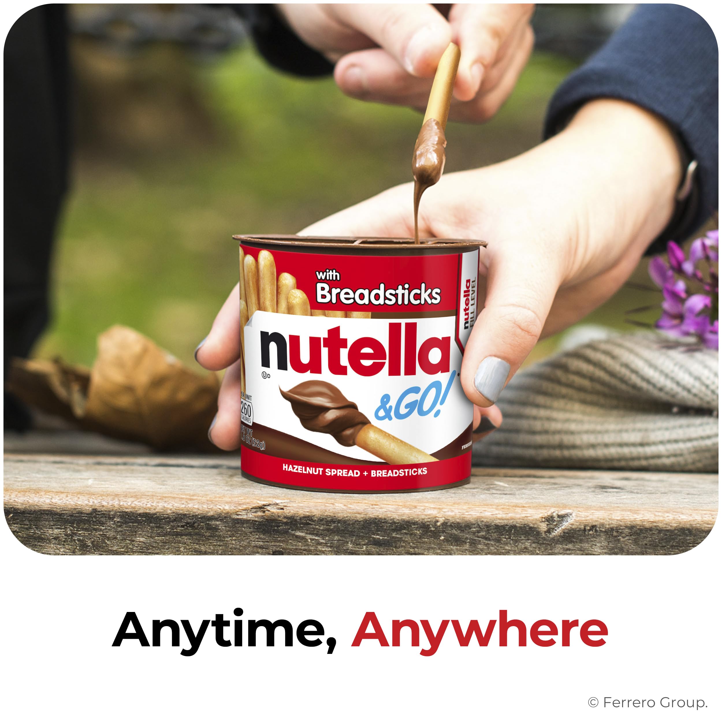 Nutella en mochila escolar ilustrando conveniencia y merienda sin desorden