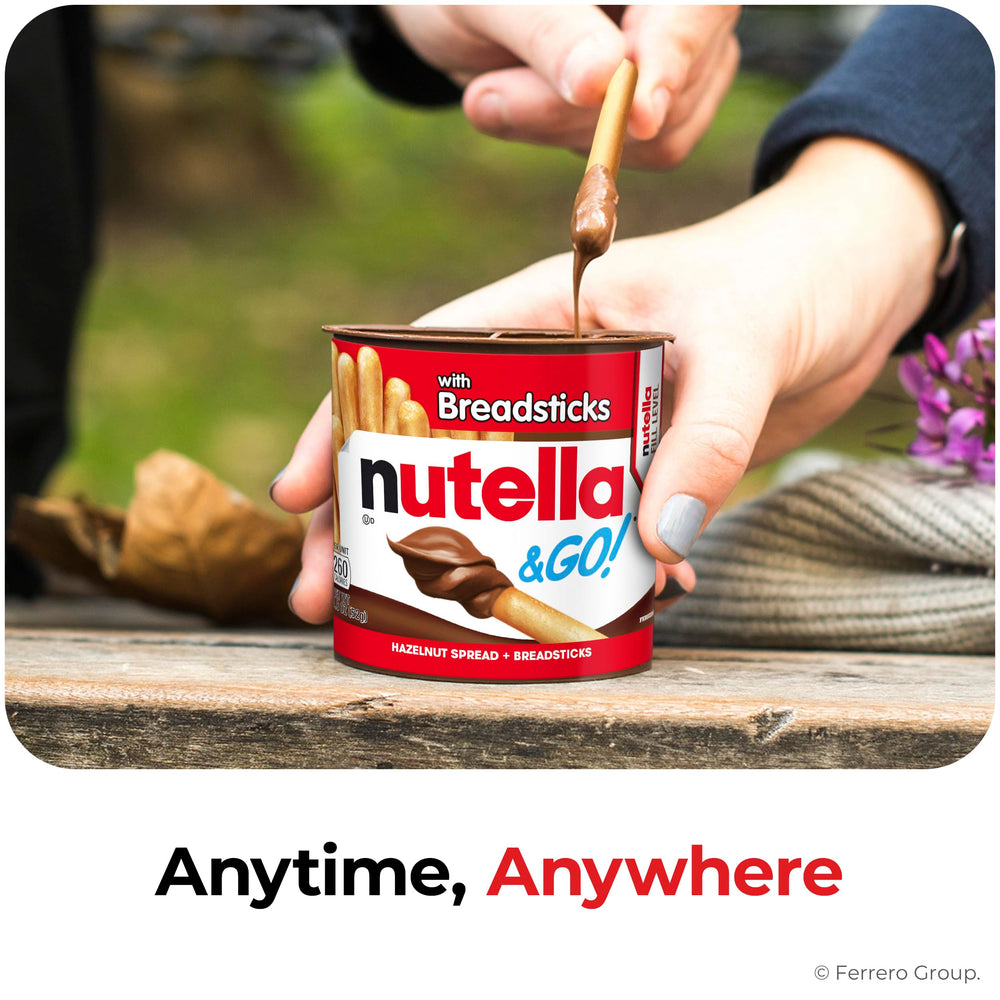 Nutella en mochila escolar ilustrando conveniencia y merienda sin desorden