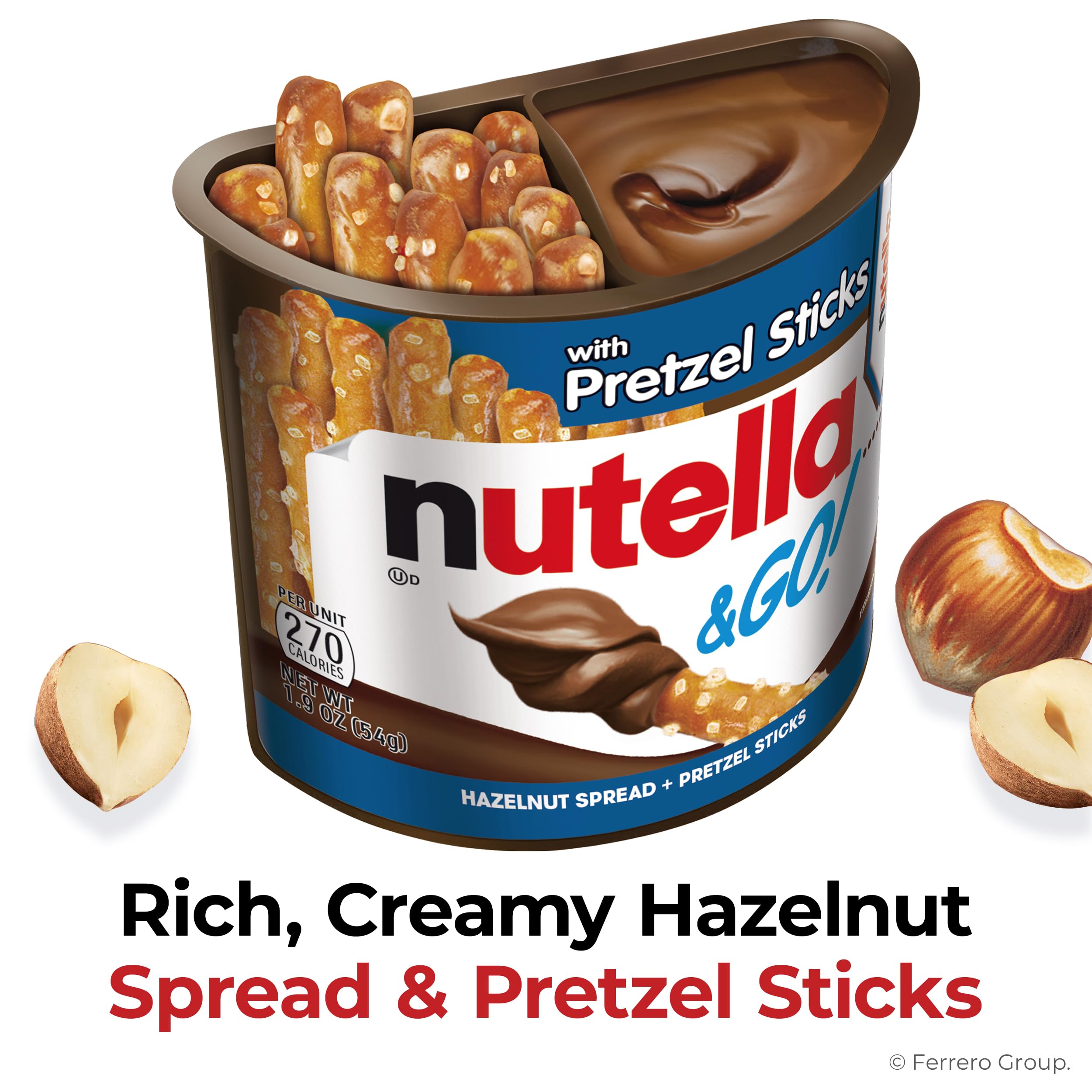 Nutella tamaño en mano Nutella & GO! ideal para llevar y porciones