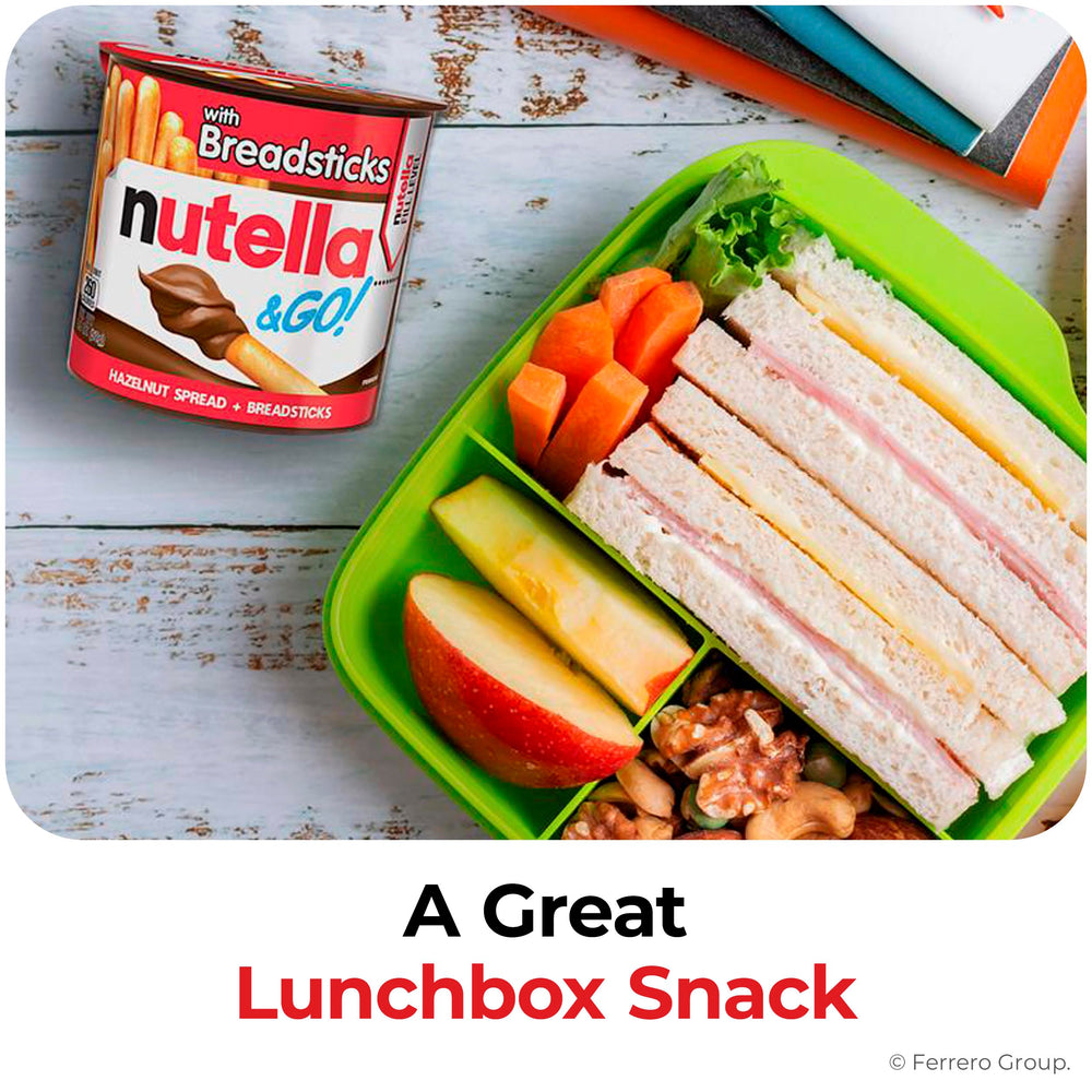 Snack Nutella & Go dentro de mochila ideal para meriendas fuera de casa