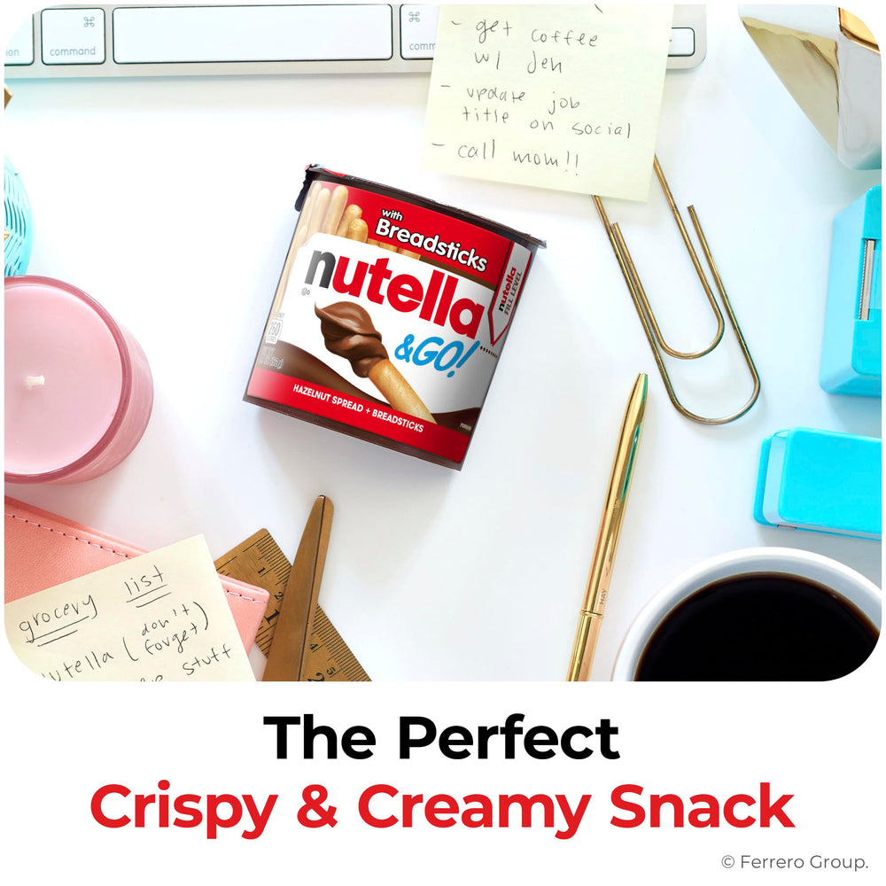 Nutella & Go en lonchera para escuela ofreciendo merienda lista