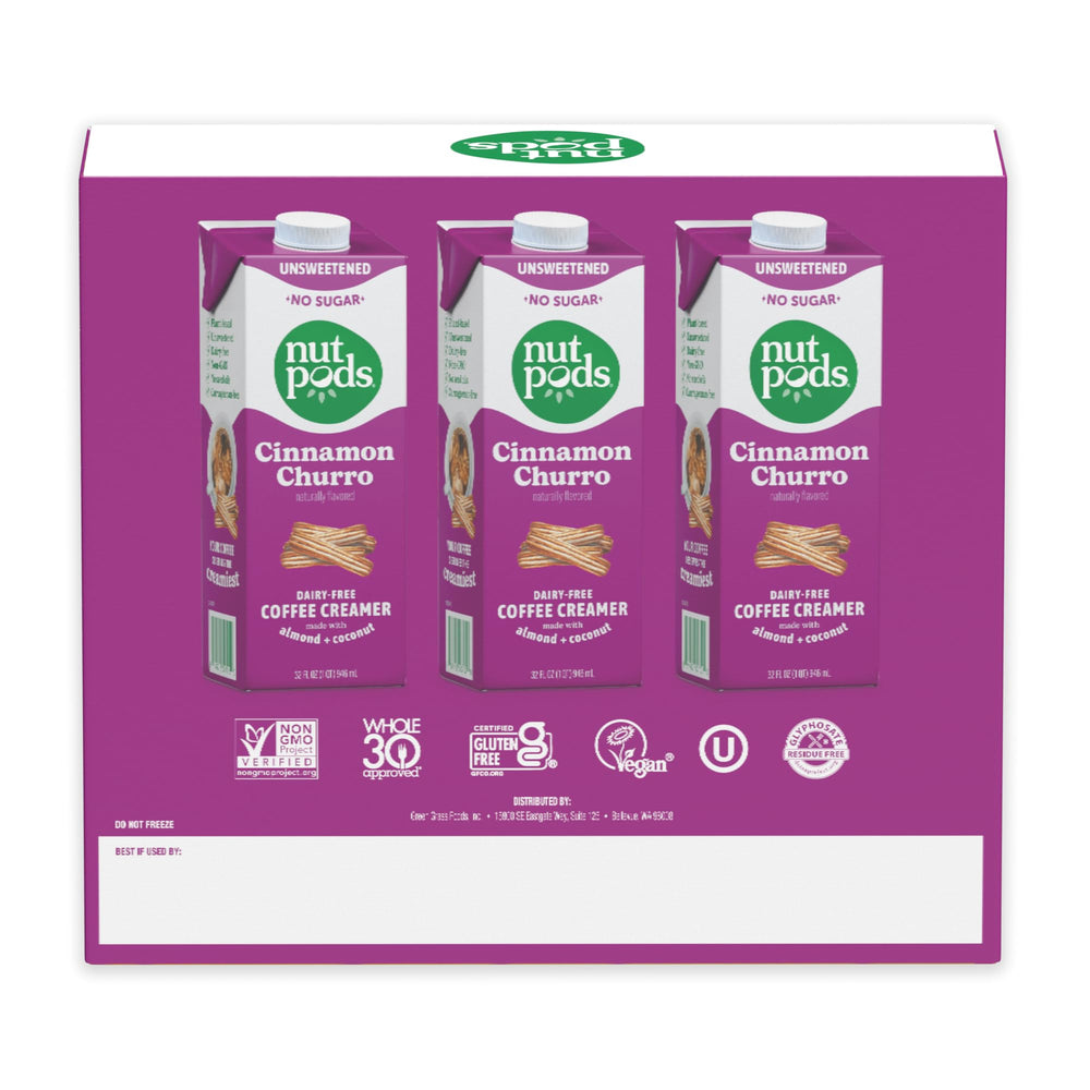 nutpods comparación de tamaño 32oz en mano para referencia de porciones