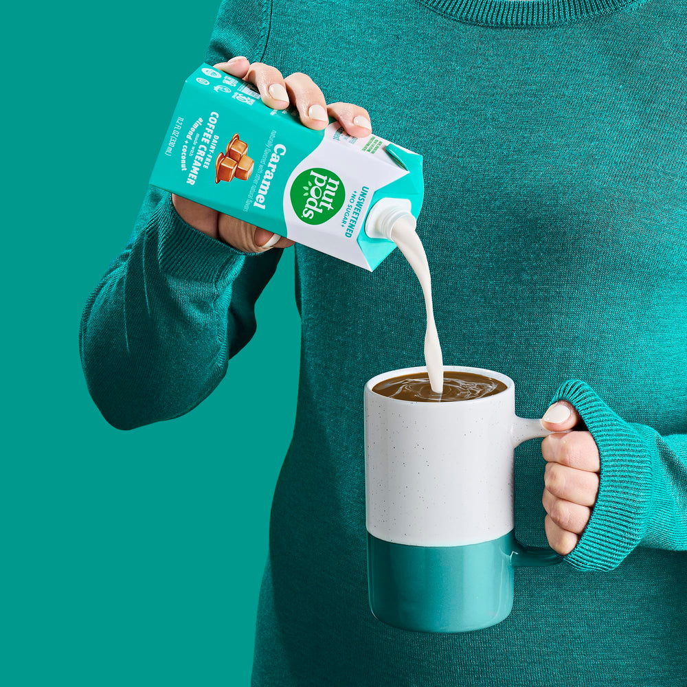 nutpods pack abierto con sabores variados, opción versátil para hogares