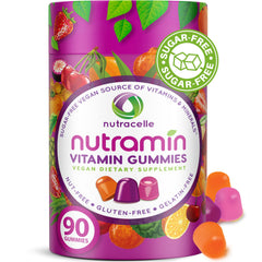 Nutracelle frasco delantero de Nutramin mostrando el envase y beneficios