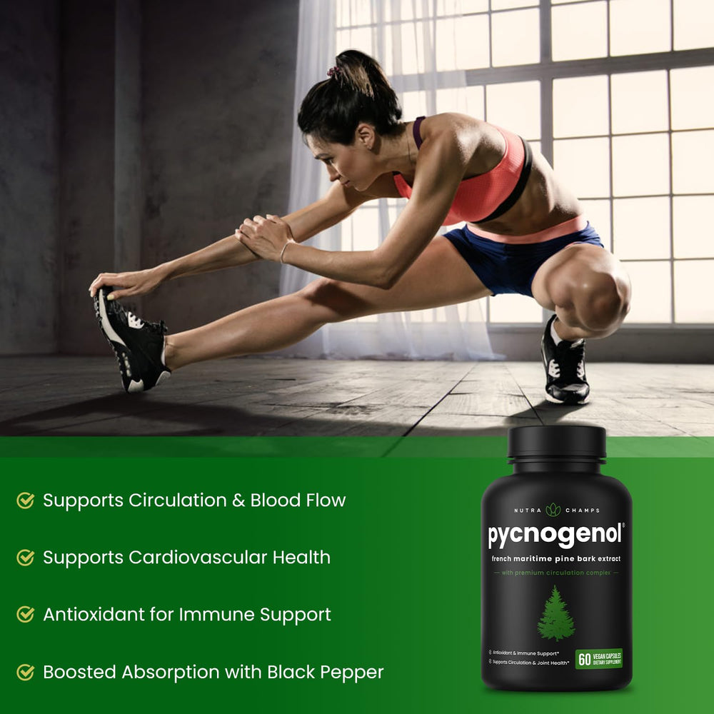 NutraChamps suplemento usado antes de actividad física para apoyo circulatorio