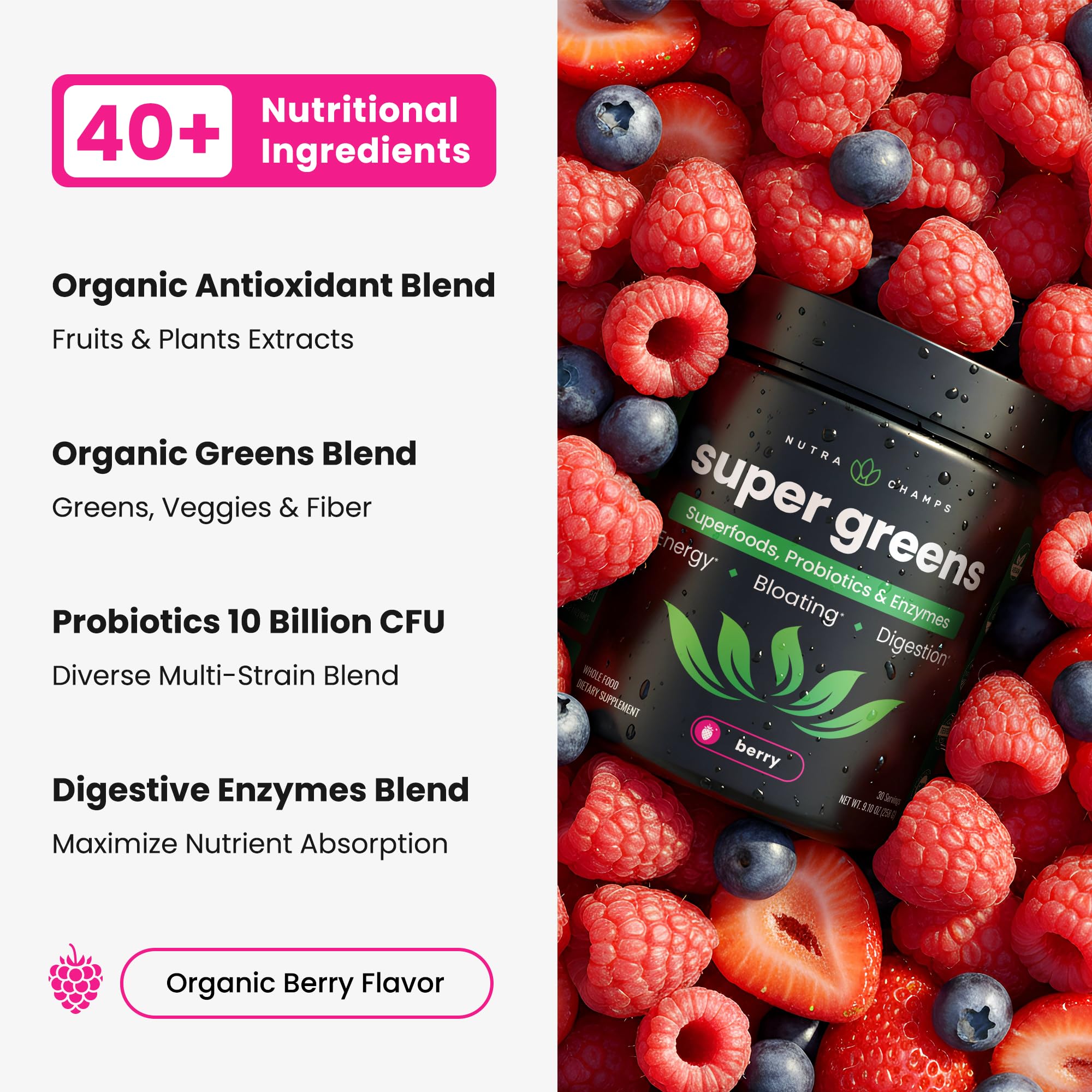 NutraChamps vaso preparado listo para beber energía natural rápida