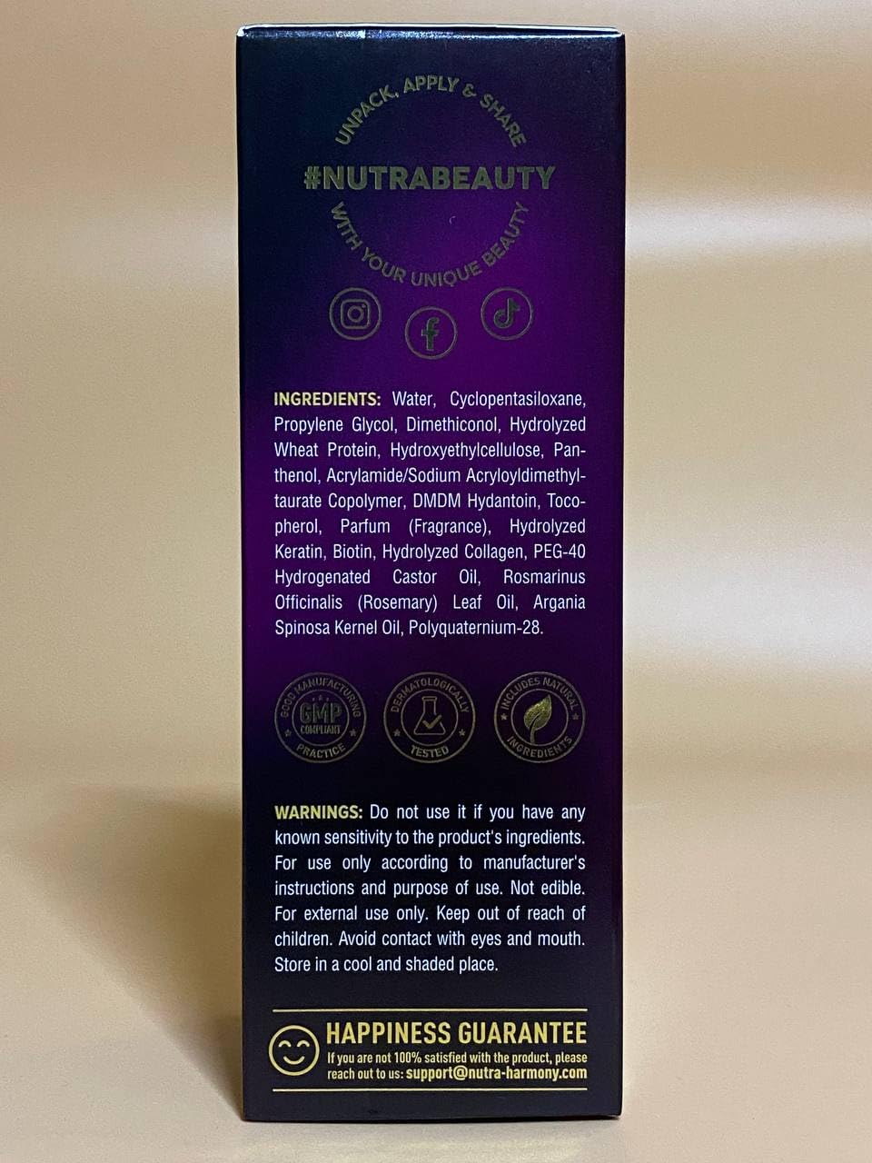 NUTRAHARMONY puntas con acabado brillante y sin frizz