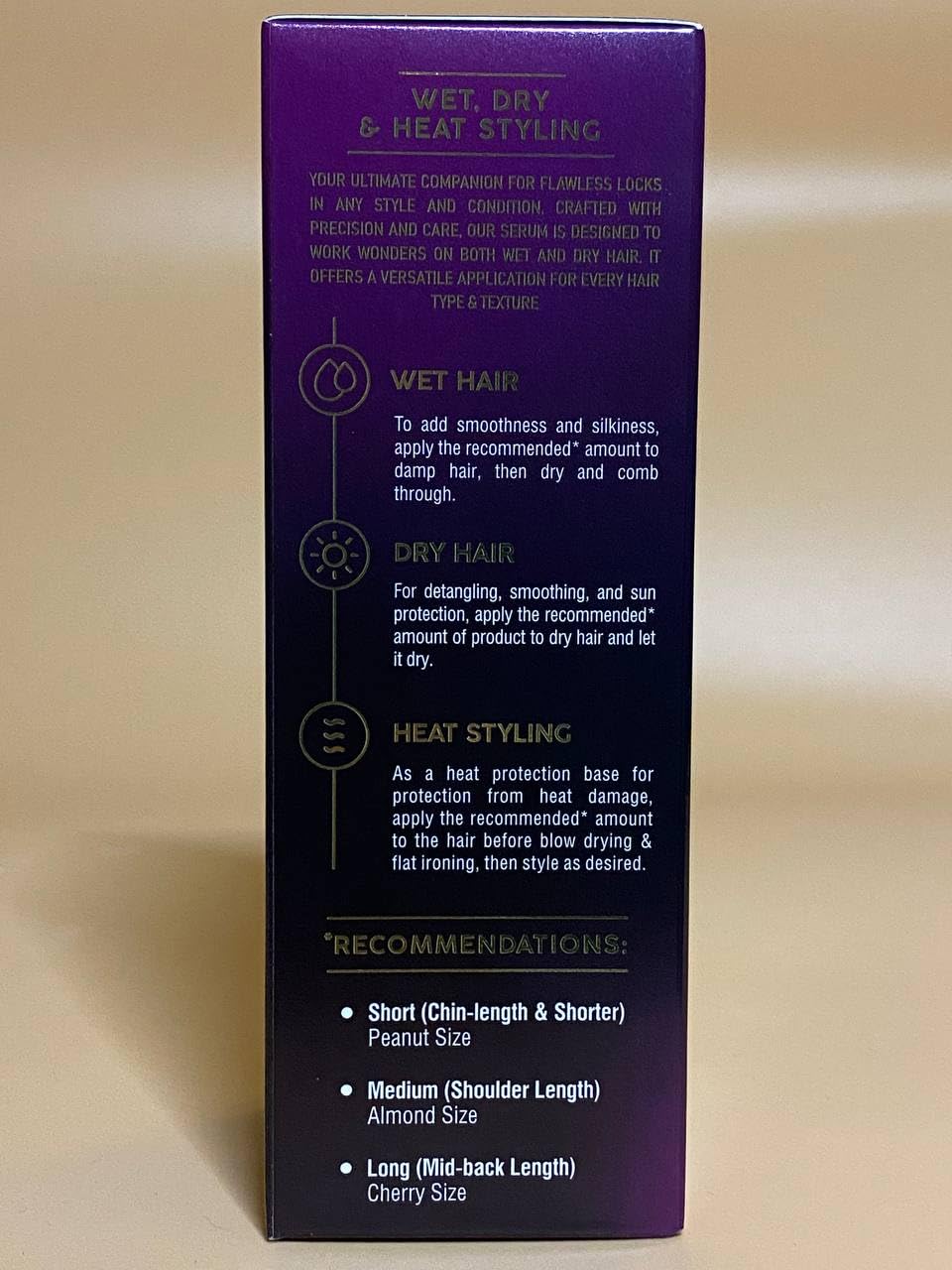 NUTRAHARMONY tamaño 5 oz comparado con objetos cotidianos