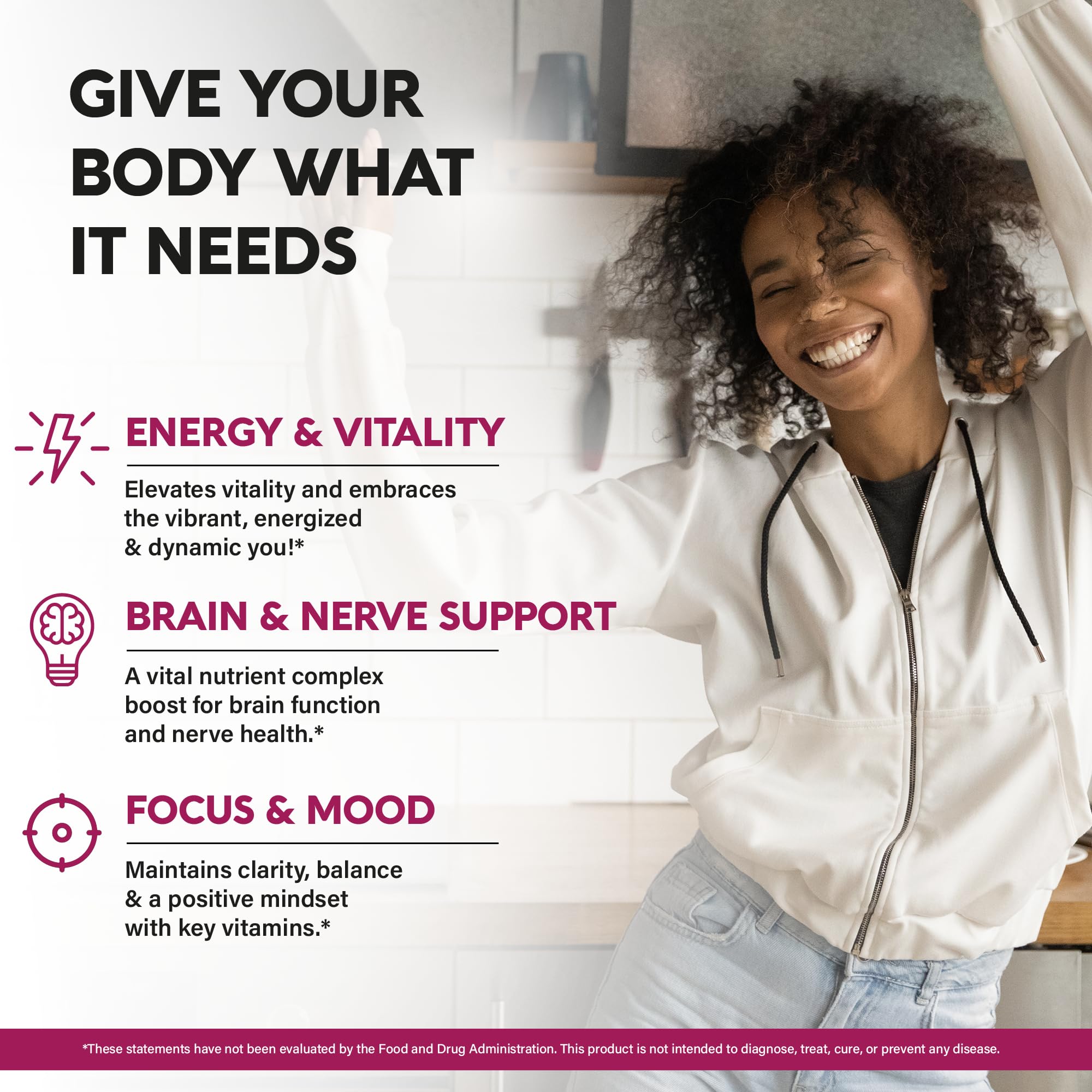 NUTRAHARMONY etiqueta con lista de ingredientes orgánicos y mcg