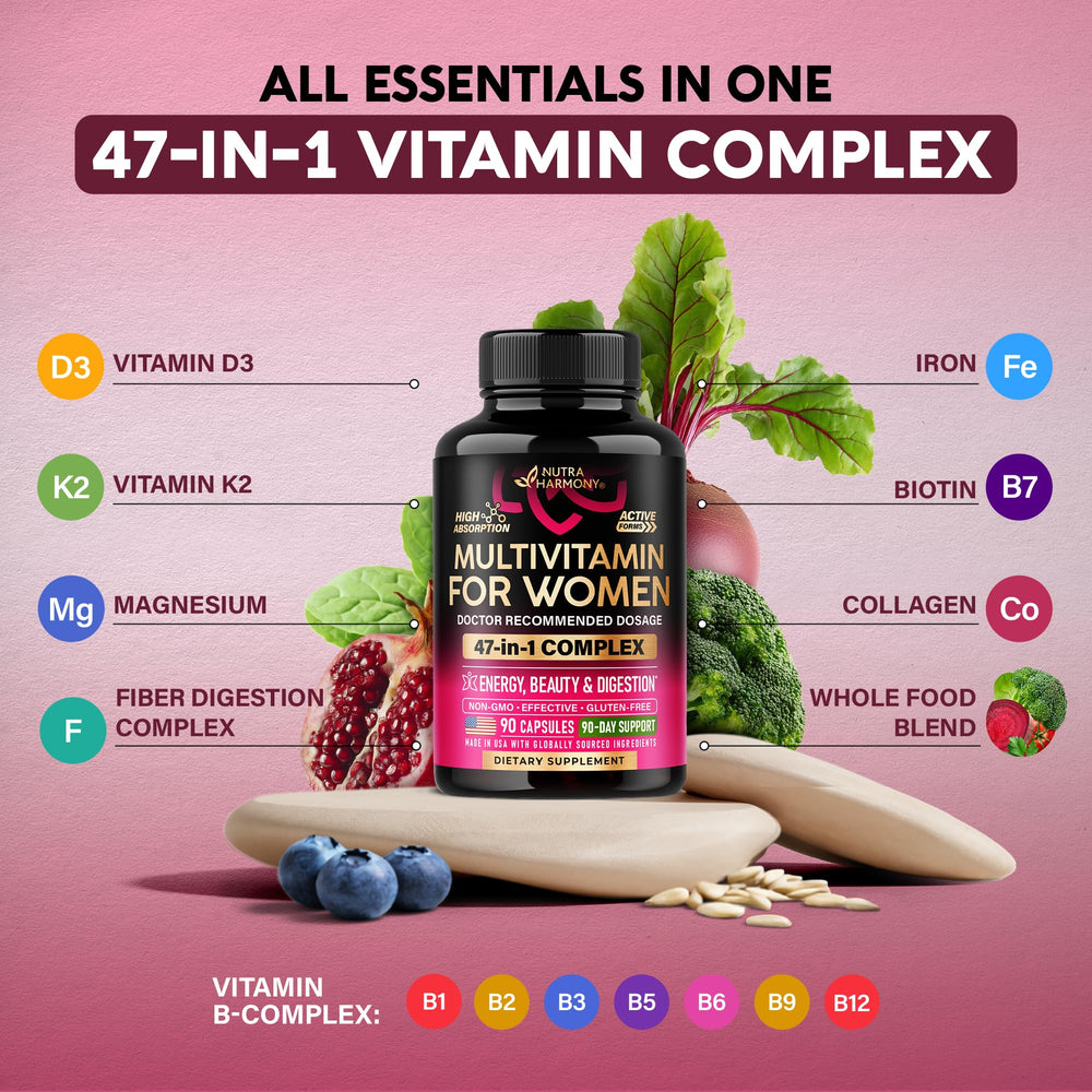 NUTRAHARMONY envase abierto con cápsulas para visualización del contenido