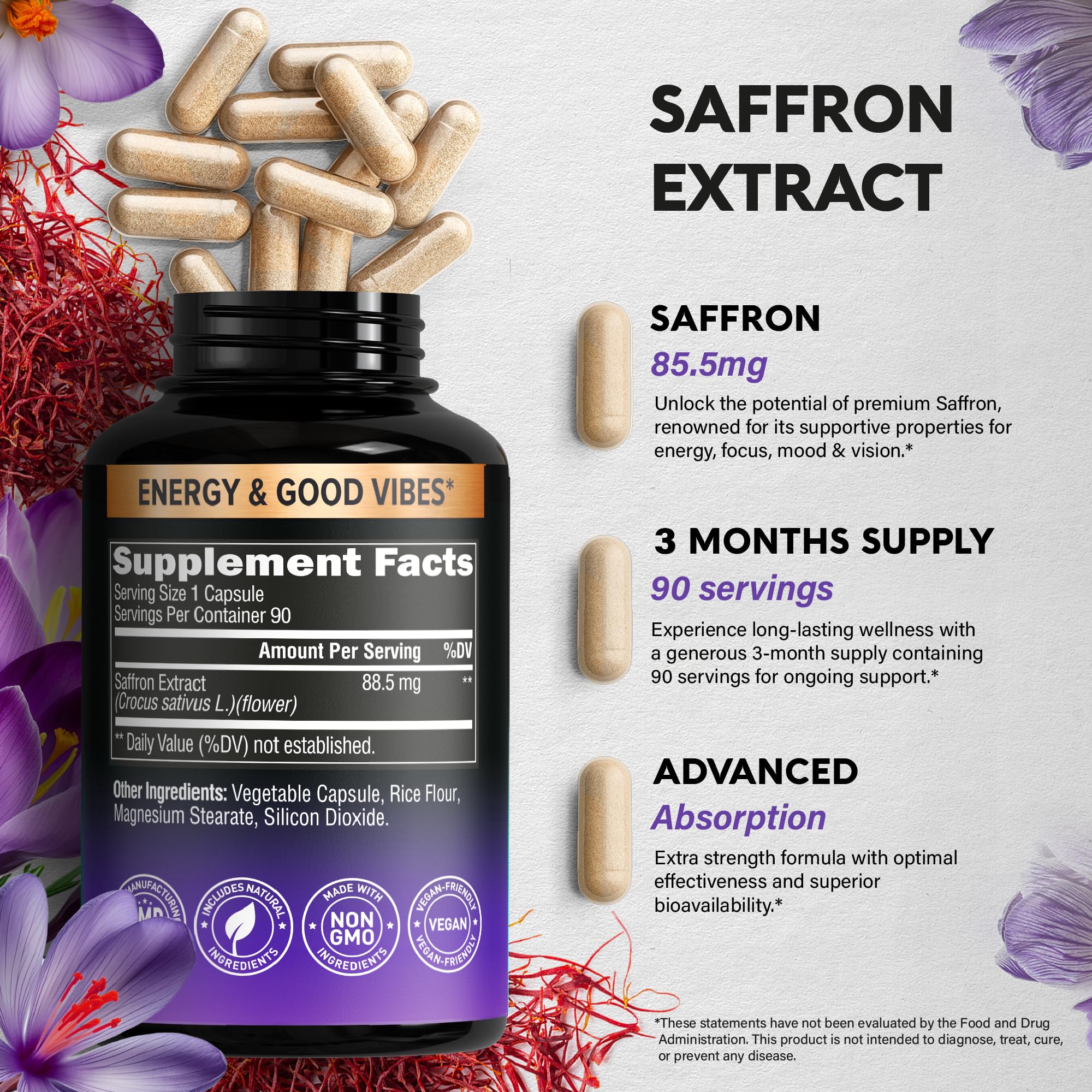 Etiqueta NUTRAHARMONY con ingredientes y dosis para control de calidad