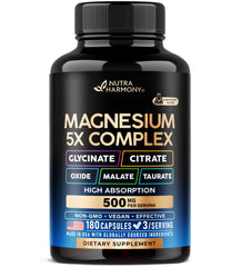 NUTRAHARMONY frente del envase que muestra 180 cápsulas y calidad