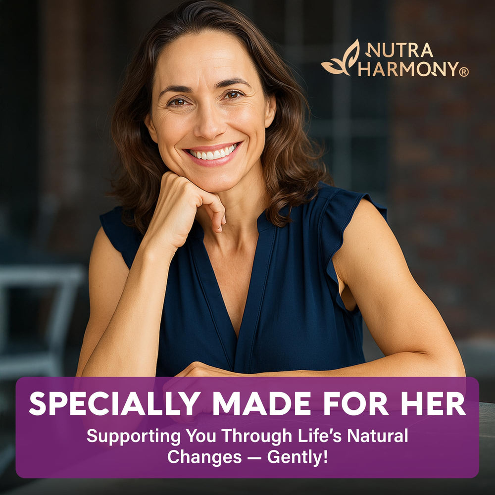 NUTRAHARMONY ingredientes naturales combinados para apoyo hormonal