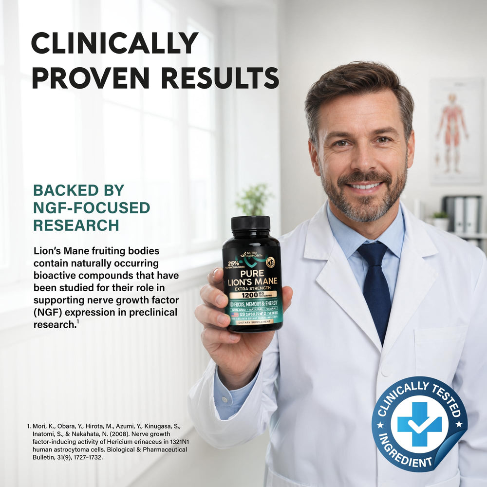 NUTRAHARMONY etiqueta con datos de polisacáridos 25% y origen del producto