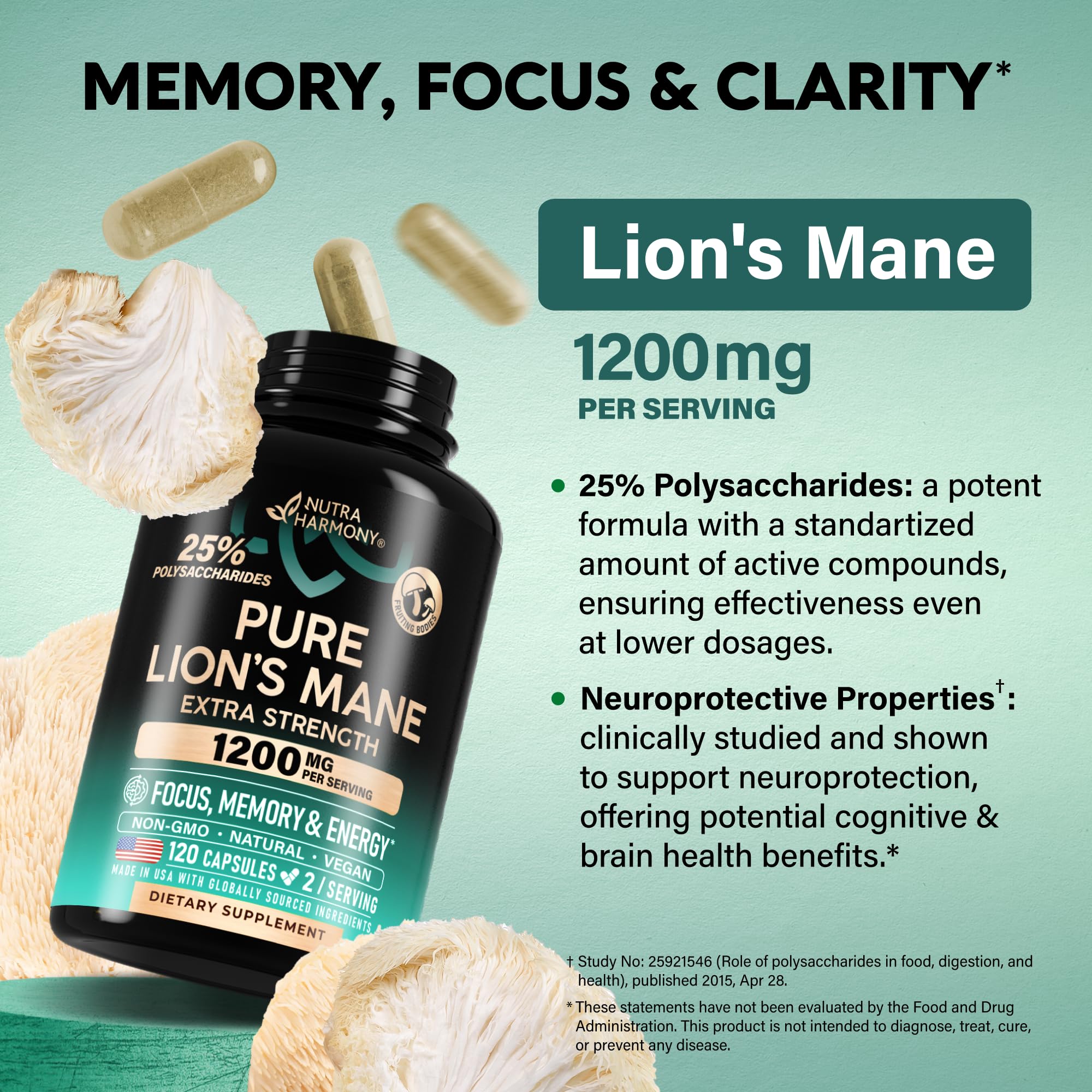 NUTRAHARMONY detalle de polvo de extracto que evidencia textura fina y potencia