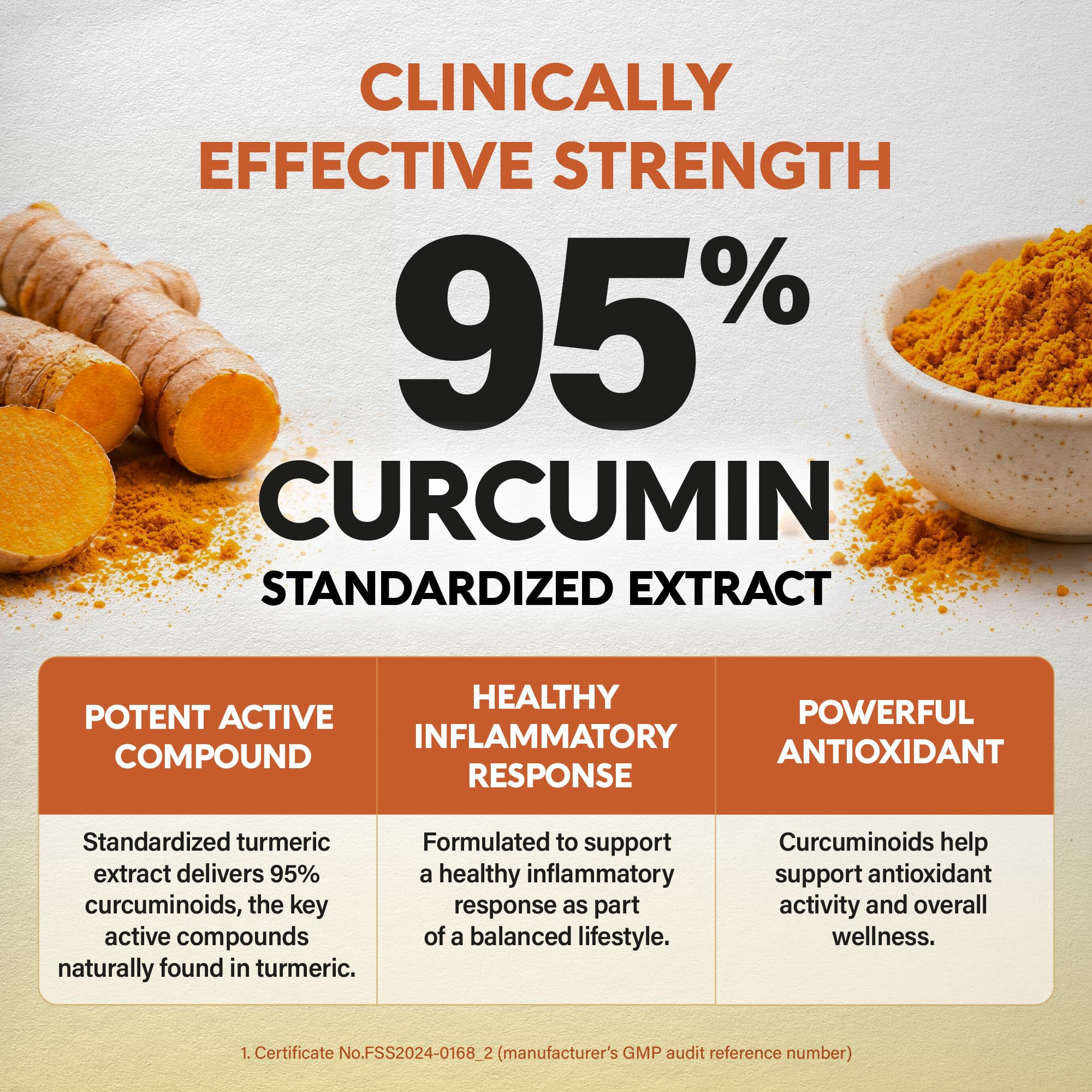 NUTRAHARMONY polvo de cúrcuma en primer plano que resalta pureza