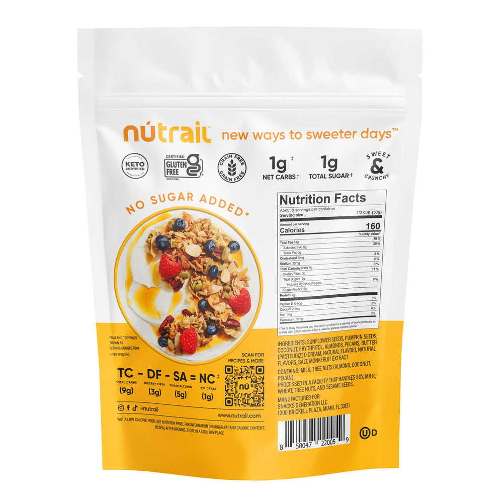 NuTrail escena de desayuno estilo de vida destacando conveniencia y sabor