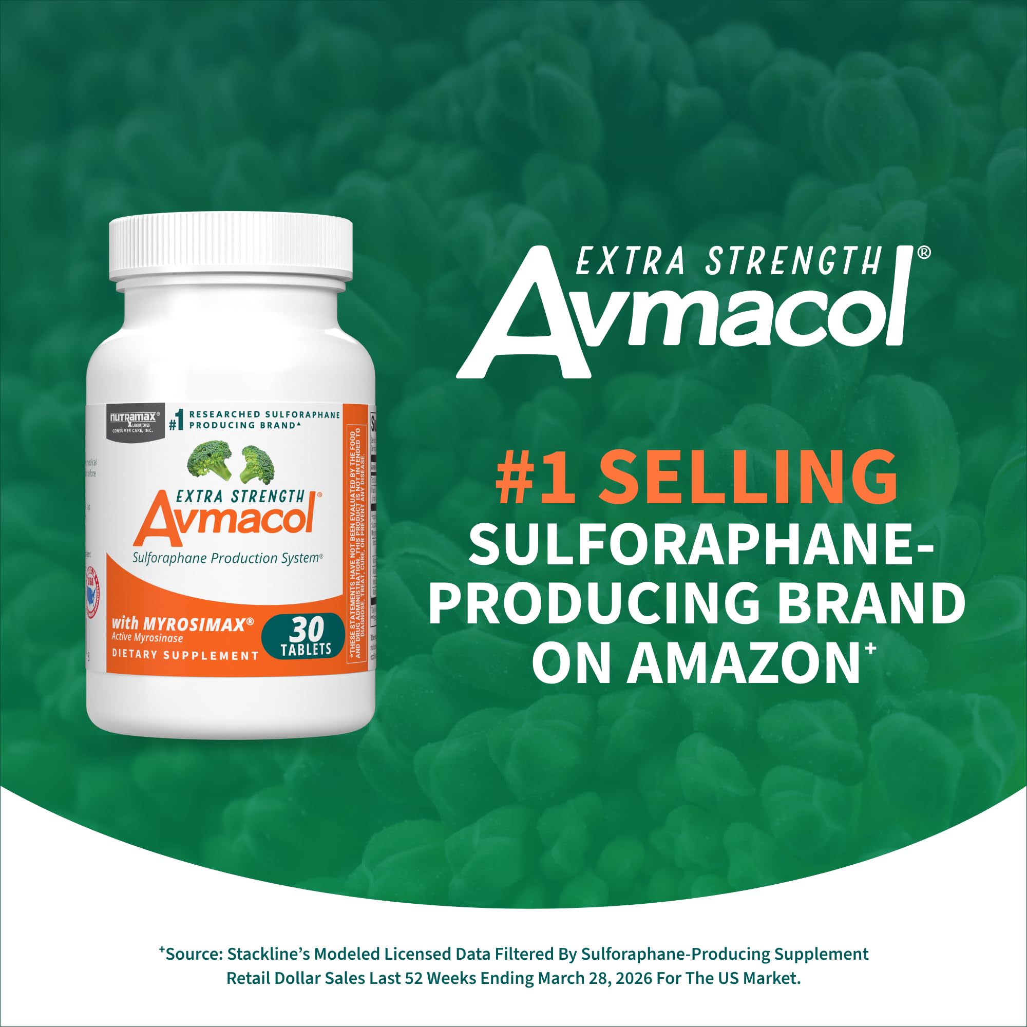 Nutramax Avmacol etiqueta con lista de ingredientes y garantía de calidad