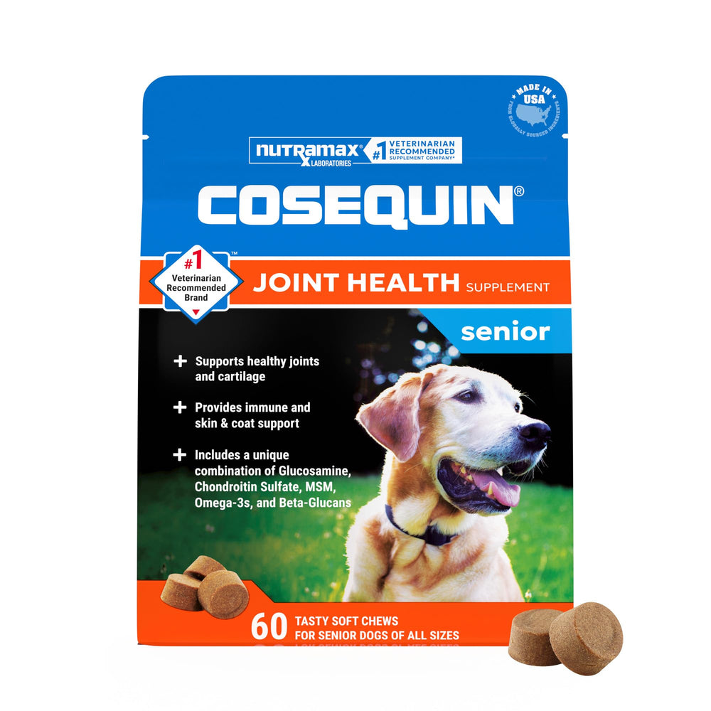 Nutramax Cosequin front packaging showing product and benefit