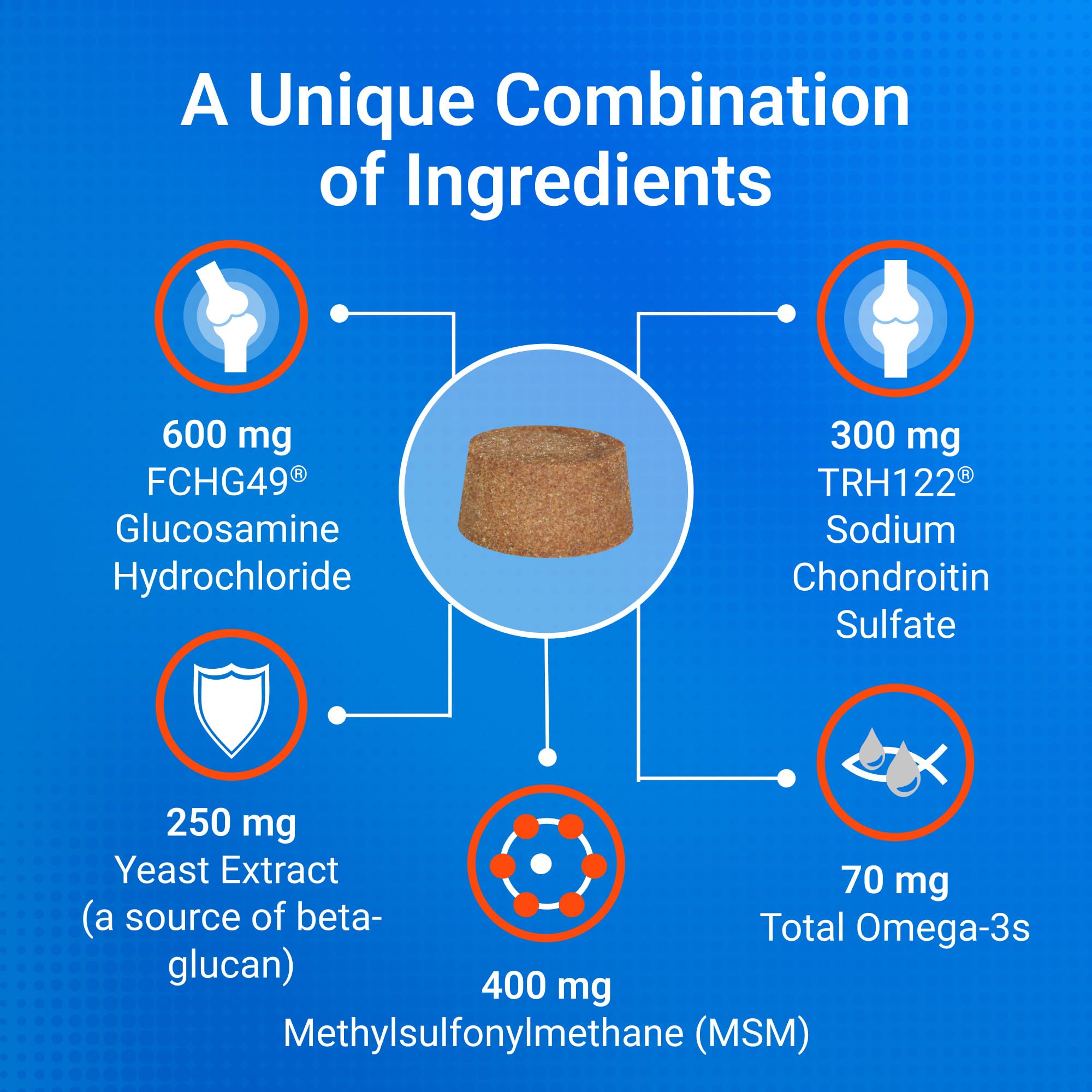 Nutramax Cosequin label close-up showing ingredients and quality assurance