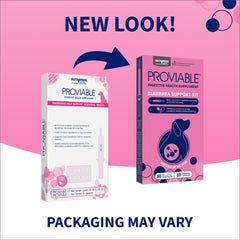 Nutramax Proviable cápsula abierta con polvo probiótico útil para la microbiota