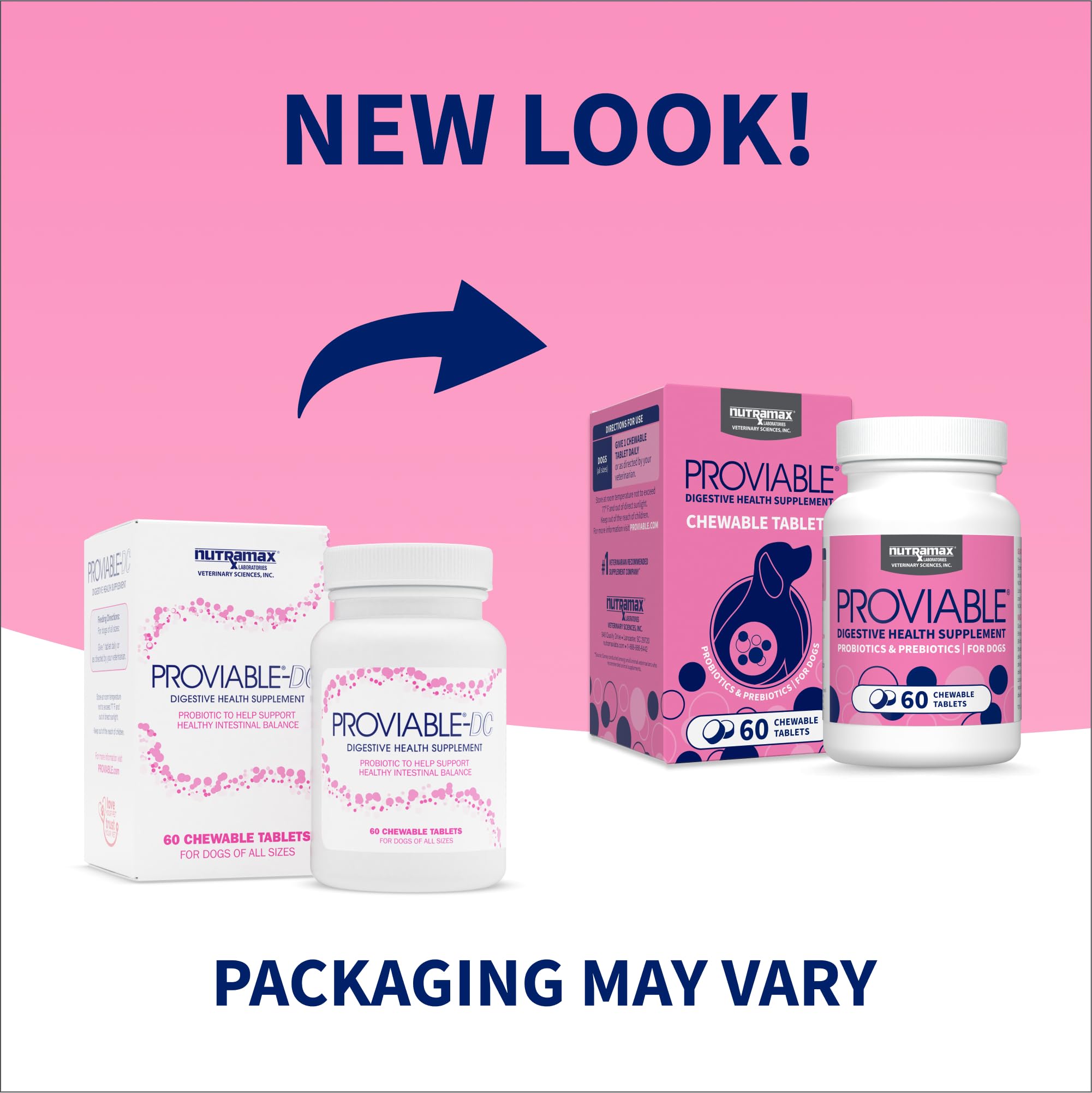 Nutramax Proviable tabletas masticables detalle y fácil administración para perros