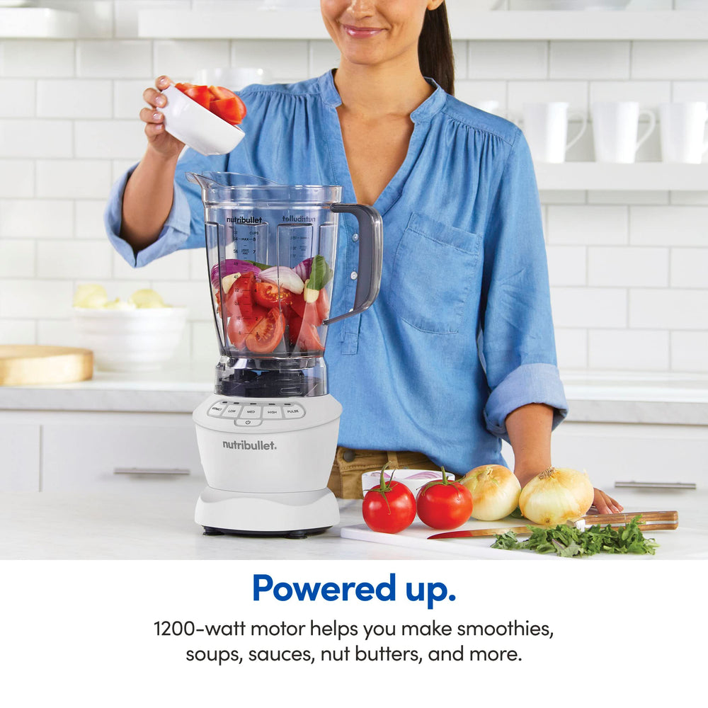 nutribullet comparación de tamaño en encimera, ocupa poco espacio