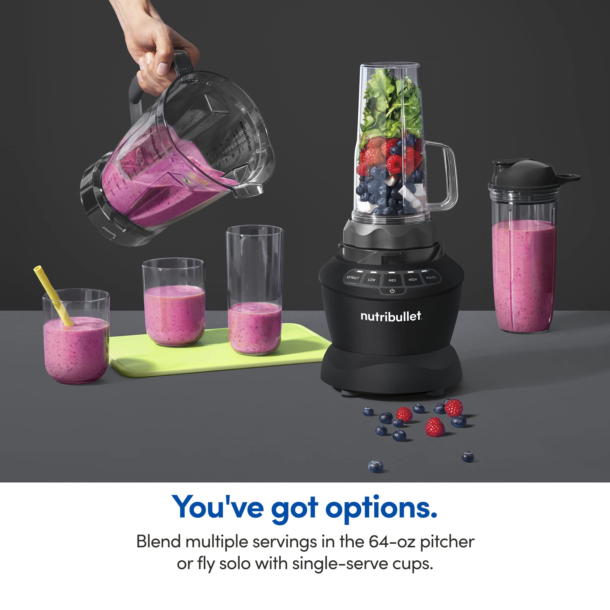 nutribullet textura de smoothie servido, muestra consistencia fina y uniforme