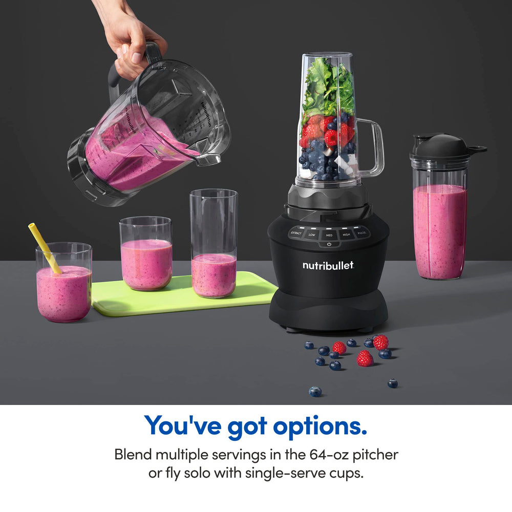 nutribullet textura de smoothie servido, muestra consistencia fina y uniforme