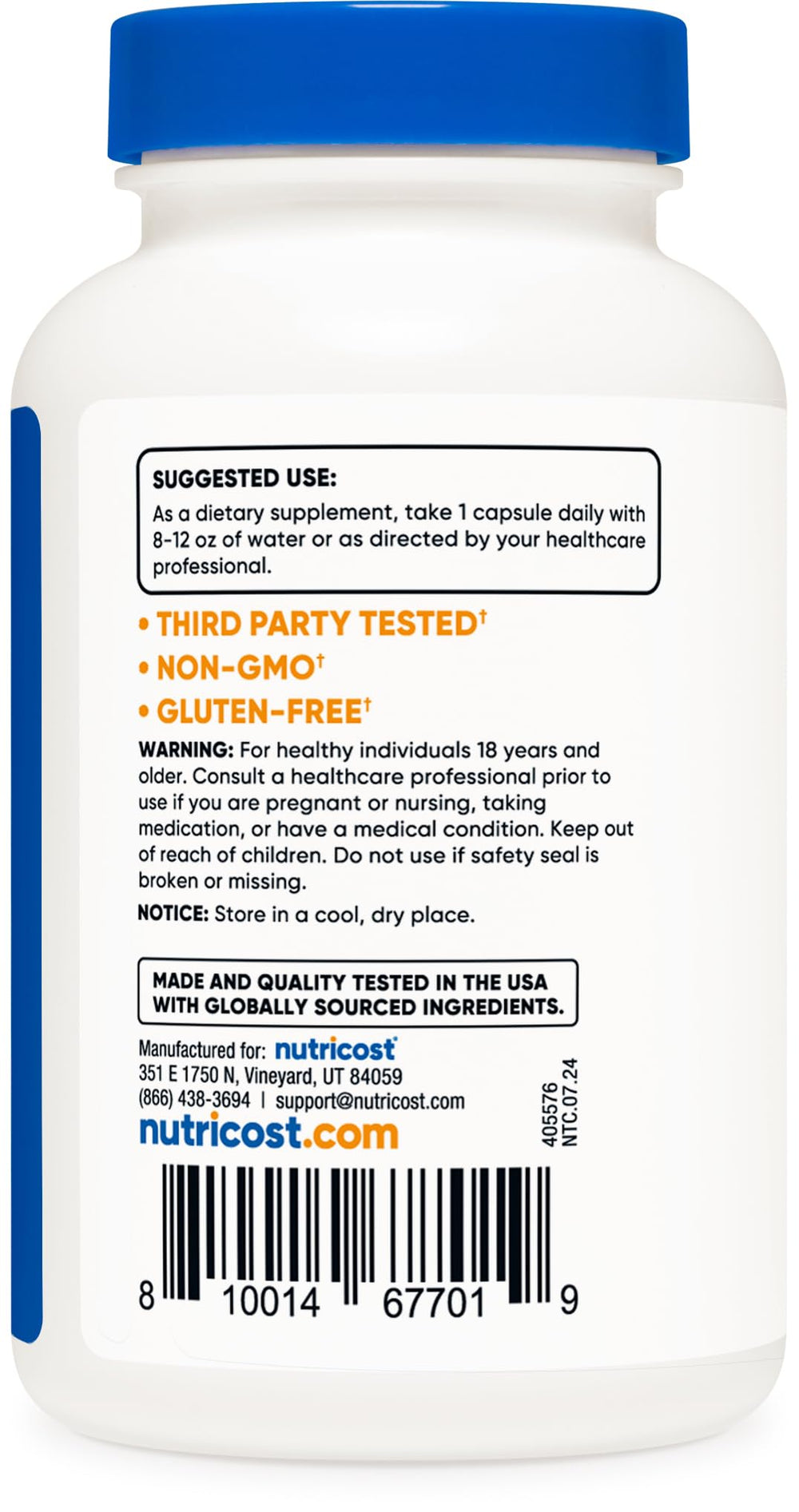 Nutricost suplemento en entorno de cocina para uso diario conveniente