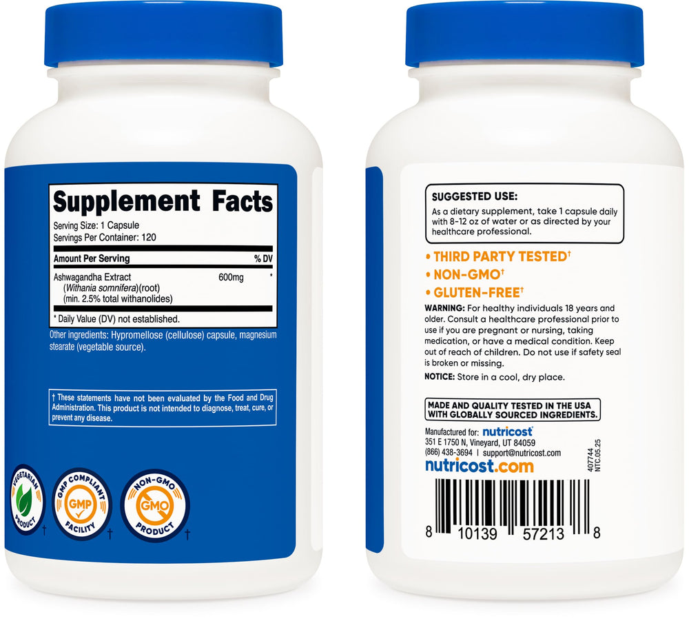 Nutricost cápsula en primer plano enseñando textura y forma