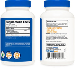 Nutricost cápsula en primer plano enseñando textura y forma