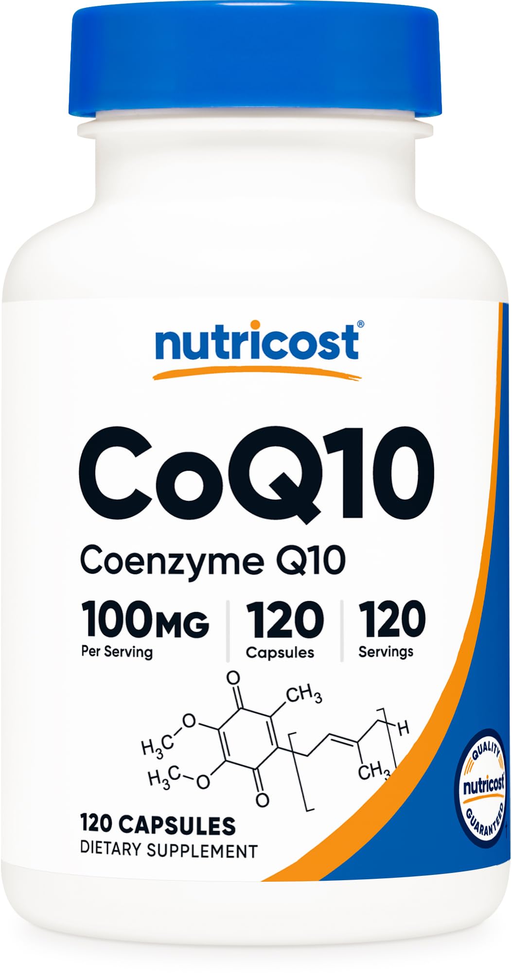 Nutricost envase frontal mostrando 120 cápsulas y etiqueta clara para confianza
