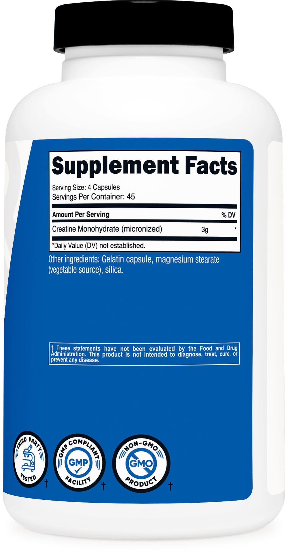 Nutricost etiqueta con información nutricional y garantía de calidad