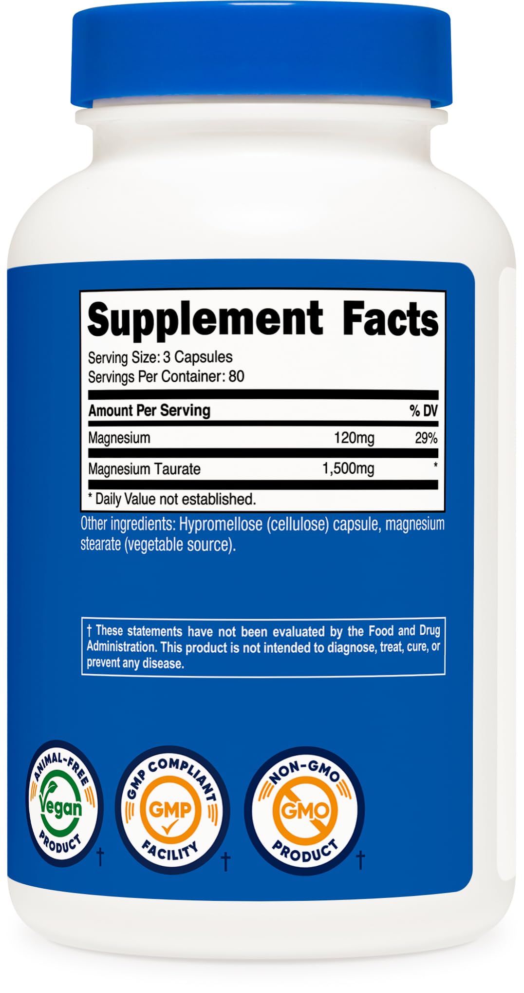 Nutricost etiqueta con información nutricional y certificados, transparencia y confianza