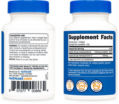 Nutricost etiqueta nutricional ampliada para verificar dosis y ingredientes