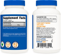 Nutricost detalle de etiqueta nutricional con ingredientes visibles