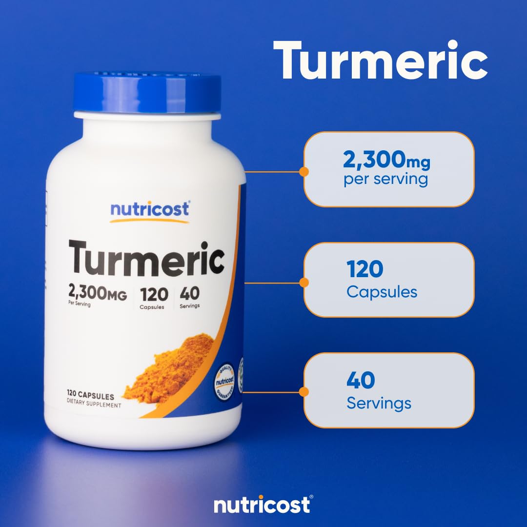 Nutricost frasco abierto con cápsulas, presentación práctica para uso diario